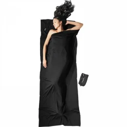 Cocoon - Merino Wolle TravelSheet - Reiseschlafsack Black Best