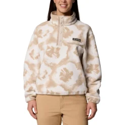 Sale - Women's Helvetia II Printed Cropped Half Snap - Fleecepullover Trekkingbekleidung|Alltagsbekleidung