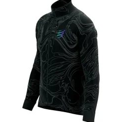 Clearance Compressport - Hurricane Windproof Jacket Aurora - Laufjacke Black / Aurora Camo Print