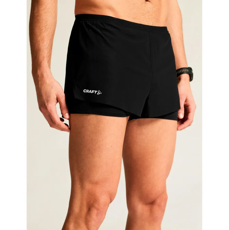 Craft - Race Day Split Shorts - Laufshorts Black Online