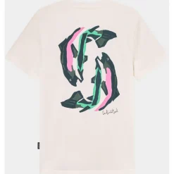 DEDICATED - T-Shirt Stockholm Cut Out Trout - T-Shirt Off-White Best