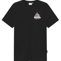 DEDICATED - T-Shirt Stockholm Cut Out Mountain - T-Shirt Black Sale