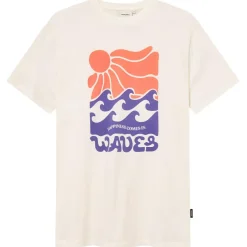 DEDICATED - T-Shirt Stockholm Happy Waves - T-Shirt Whisper White