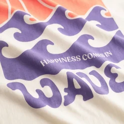 DEDICATED - T-Shirt Stockholm Happy Waves - T-Shirt Whisper White