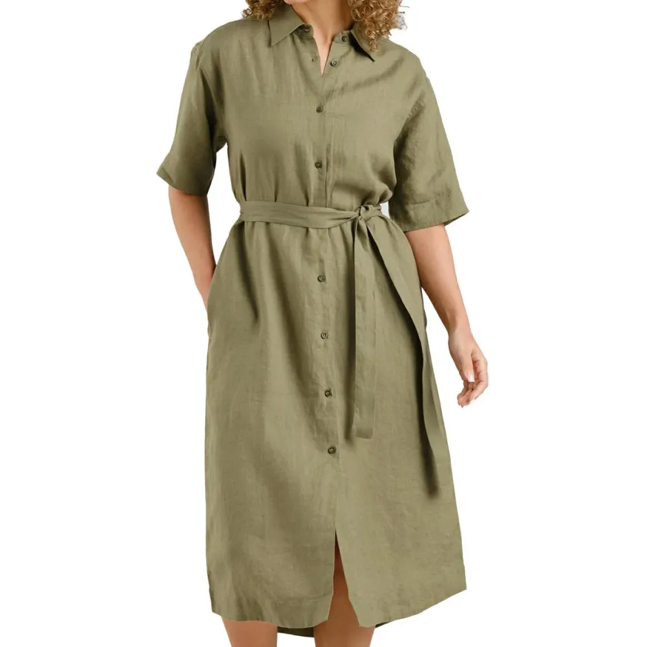 Sale - Women's Shirt Dress Ripa Linen - Kleid Alltagsbekleidung