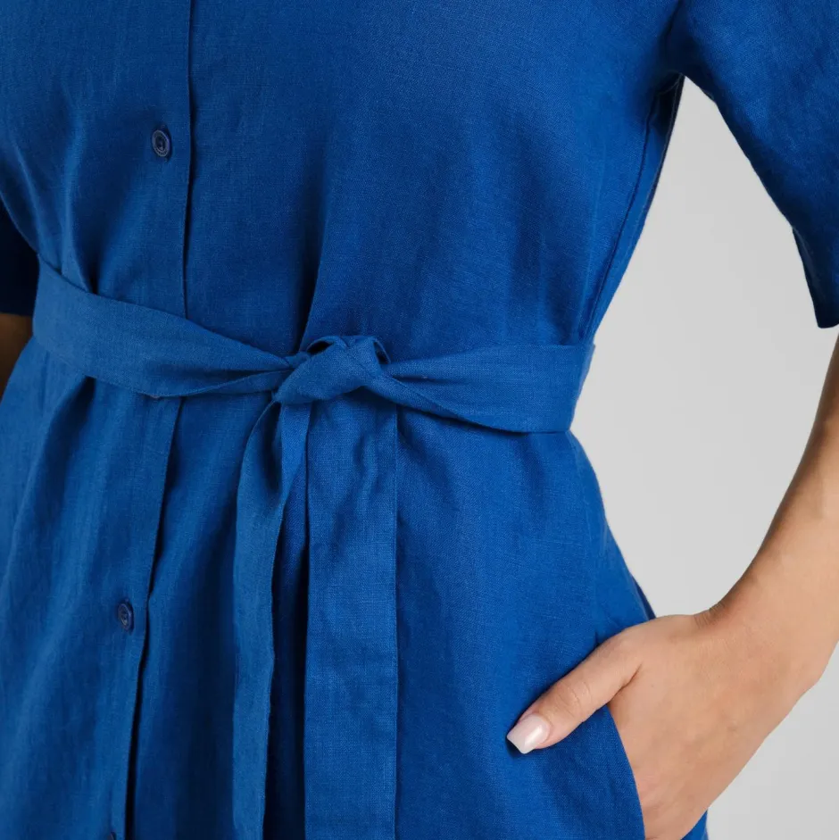 Sale - Women's Shirt Dress Ripa Linen - Kleid Alltagsbekleidung