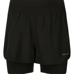 ENDURANCE - Women's Less 2-In-1 Shorts - Laufshorts Black Hot