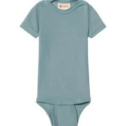 Engel - Baby-Body Kurzarm mit Druckknöpfen an den Schulter - Merinounterwäsche