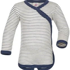 Engel - Kid's Baby-Wickelbody Langarm - Merinounterwäsche Best