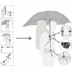 Discount EuroSchirm - Swing Backpack Handsfree - Regenschirm