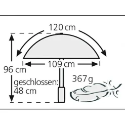 Online EuroSchirm - Telescope Handsfree - Regenschirm