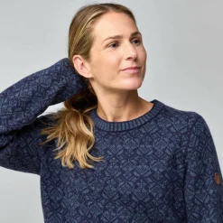 Fju00e4llru00e4ven Fjällräven - Women's Snow Round Neck Sweater - Wollpullover