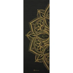 Clearance GAIAM - 6 mm Premium Metallic Yoga Mat - Yogamatte Bronze Medallion