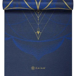Clearance GAIAM - 6 mm Premium Metallic Yoga Mat - Yogamatte Bronze Medallion