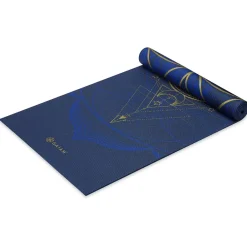 Clearance GAIAM - 6 mm Premium Metallic Yoga Mat - Yogamatte Bronze Medallion