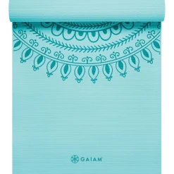 Online GAIAM - 6 mm Premium Yoga Mat - Yogamatte Light Turquoise