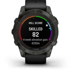 Garmin - Fenix 7 Pro Sapphire Solar - Multifunktionsuhr Carbon Grey DLC Titan with Black Band Discount