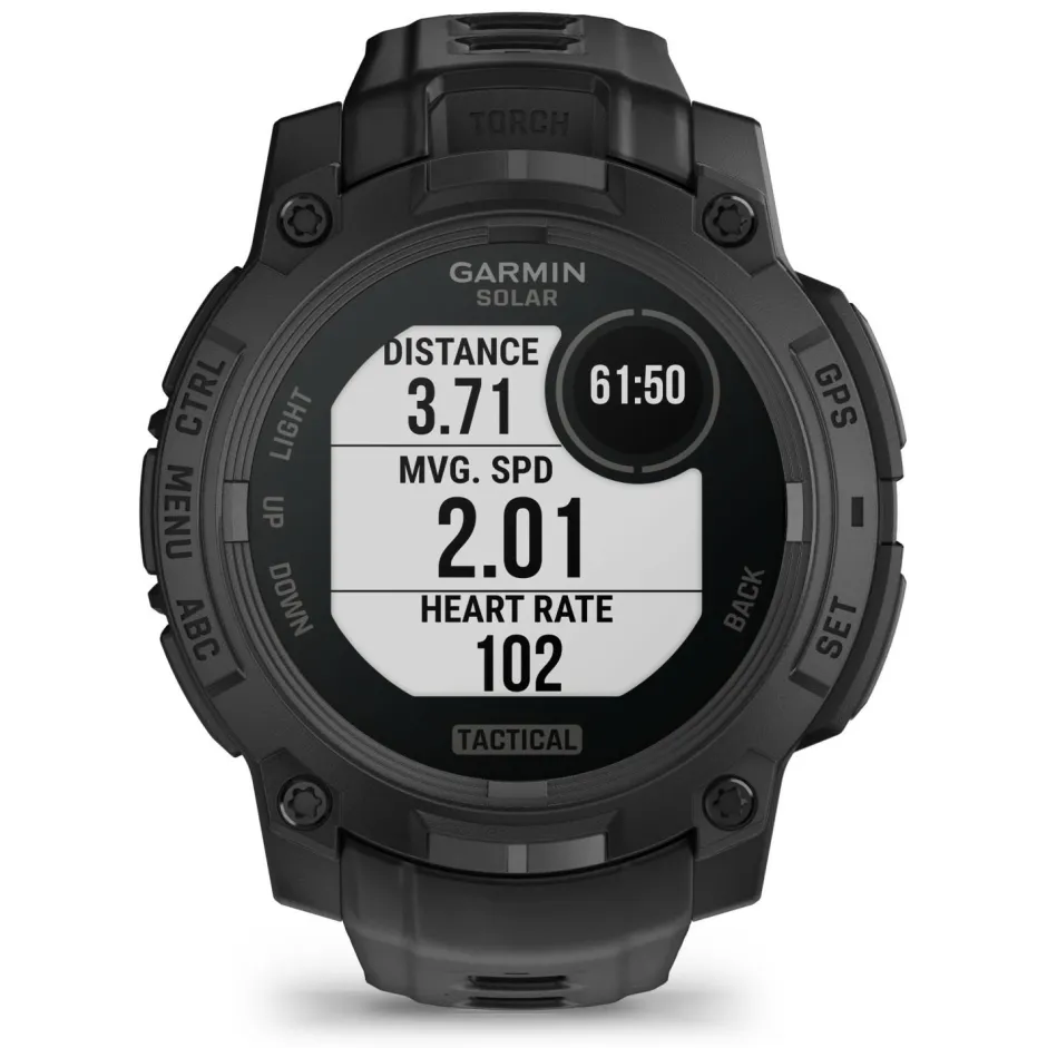 Clearance - Instinct 3 Solar Tactical Edition 45 mm - Multifunktionsuhr Pulsuhren|Laufausrüstung