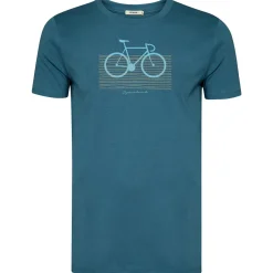 GreenBomb - Bike Bars Guide T-Shirt - T-Shirt Tidal Blue Clearance