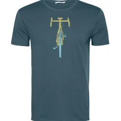 GreenBomb - Bike Front Stamp Guide T-Shirt - T-Shirt Blue Stone New