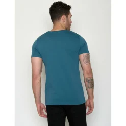 GreenBomb - Bike Front Stamp Guide T-Shirt - T-Shirt Blue Stone New
