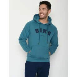 GreenBomb - Bike Travel Trek Hoodie - Hoodie Tidal Blue Outlet