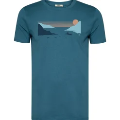 GreenBomb - Canoe Fjord Guide T-Shirt - T-Shirt Tidal Blue Discount