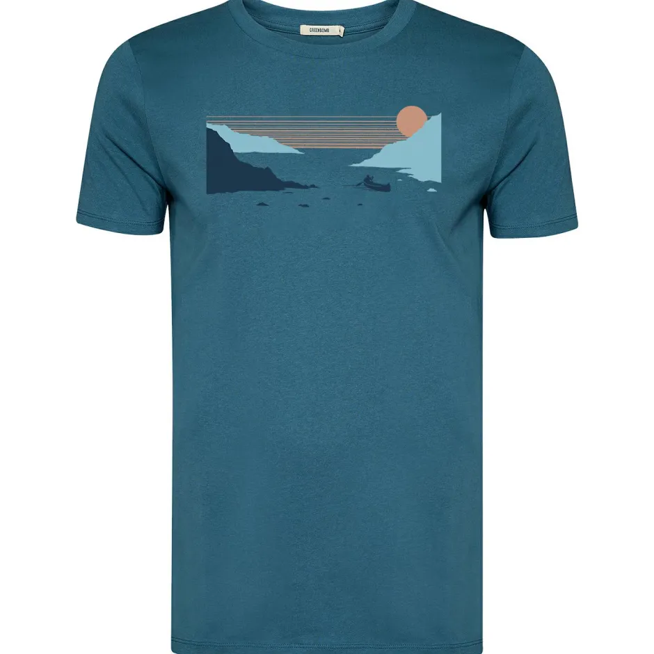 GreenBomb - Canoe Fjord Guide T-Shirt - T-Shirt Tidal Blue Discount