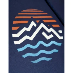 GreenBomb - Mountain Stripes Trek Hoodie - Hoodie Navy Hot