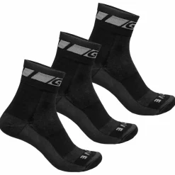 GripGrab - Merino Regular Cut 3-Pack - Radsocken Black New