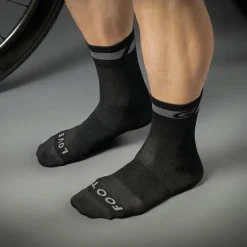 Clearance GripGrab - Merino Regular Cut Sock - Radsocken Black