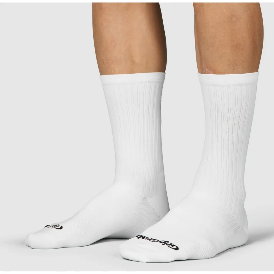 Best GripGrab - PACR High Cut Socks - Radsocken White