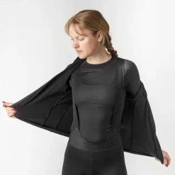 GripGrab - Women's EXPLR Merinotech Thermal L/S Jersey - Radtrikot Black Clearance