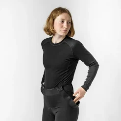 Hot GripGrab - Women's Merino Blend Thermal L/S Base Layer - Merinounterwäsche Black
