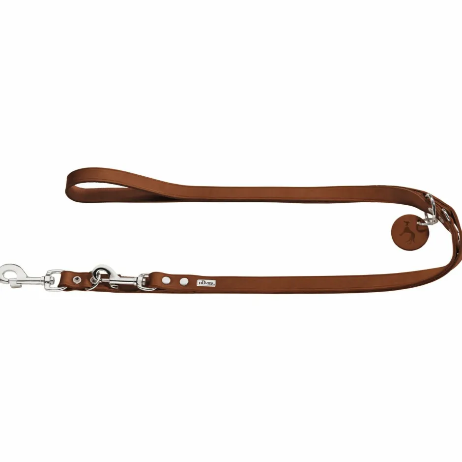 Discount Hunter - Verstellbare Führleine Leder - Hundeleine