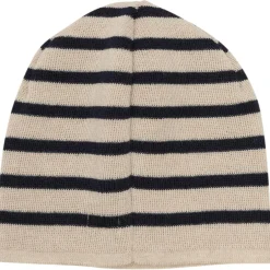 Huttelihut - Kid's Beanie Stripe Wool Knit - Mütze Brown Melange Hot