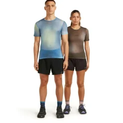 Best - Merino 75 Cool-Lite Feather S/S Crewe AOP - Funktionsshirt Trekkingbekleidung|Alltagsbekleidung