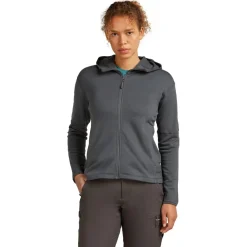 Icebreaker - Women's 360 Realfleece Elem L/S Zip Hoodie - Merinohoodie Sale