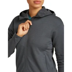 Icebreaker - Women's 360 Realfleece Elem L/S Zip Hoodie - Merinohoodie Sale