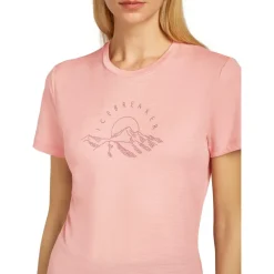 Best Icebreaker - Women's Merino 150 Tech Lite S/S Sunrise Summit - Merinoshirt
