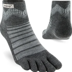 Hot Injinji - Outdoor Midweight Mini-Crew Wool - Wandersocken Slate