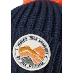 - Kid's Pompom Badge Beanie - Mütze Kopfbedeckungen|Alltagsbekleidung