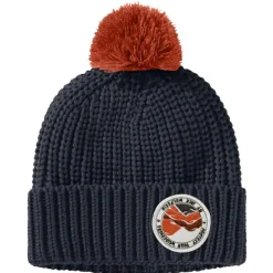 - Kid's Pompom Badge Beanie - Mütze Kopfbedeckungen|Alltagsbekleidung