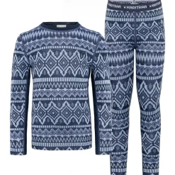 Best Kari Traa - Kid's Kids Agnes Set - Merinounterwäsche Dark Navy Blue