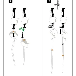 KIPRUN - Trail Running Poles - Trailrunning Stöcke Grey / Bronze Online