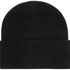 KnowledgeCotton Apparel - Embossed Owl DL Wool Beanie - Mütze New