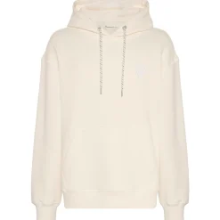Clearance - Loose Kangaroo Pocket Sweat with Embroidery - Hoodie Pullover & Hoodies|Pullover & Hoodies