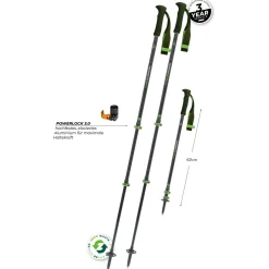 Komperdell - Carbon Evo Zero - Trekkingstöcke Green Outlet