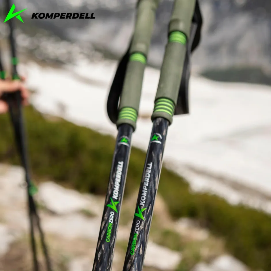 Komperdell - Carbon Evo Zero - Trekkingstöcke Green Outlet