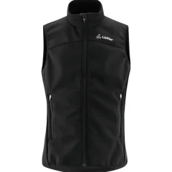 Outlet Lu00f6ffler Löffler - Kid's Vest Airblocc Warm - Softshellweste Black